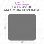 Inspire Underpads | Stain Hiding Gray Reusable Incontinence Bed Pads | Waterproof Mattress Pad | for Adults Babies and Dogs (34 X 36 - 4 Pack)