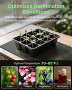 BN-LINK 10" x 20.75" Seedling Heat Mats for Seed Starting Plant Germination