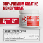 Dymatize 100% Creatine Monohydrate with Creapure, 5g Per Serving, 60 Servings (300g), Creatine for Women and Men, Gluten Free