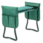 Simple Deluxe Garden Kneeler and Seat, Foldable Kneeling Stool with Thicker EVA Foam Pad Heavy Duty Bench, with Tool Pouch, Gifts for Outdoor Gardening, Fishing, Green, Arbor Day Gift