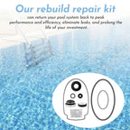 O-Ring Rebuild Repair Kit, for Pentair WhisperFlo/IntelliFlo Pool Pump Seal Gasket, Drain Plug/Lid/Diffuser O-Rings, Impeller Gasket, PS-1000 Shaft Seal, Fits Pumps Built 2-1-2008 and Later Series