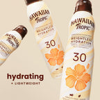 Hawaiian Tropic Weightless Hydration Clear Spray Sunscreen SPF 30, 6 oz | SPF 30 Sunscreen Spray, Sunblock, Oxybenzone Free, 6 oz each Twin Pack