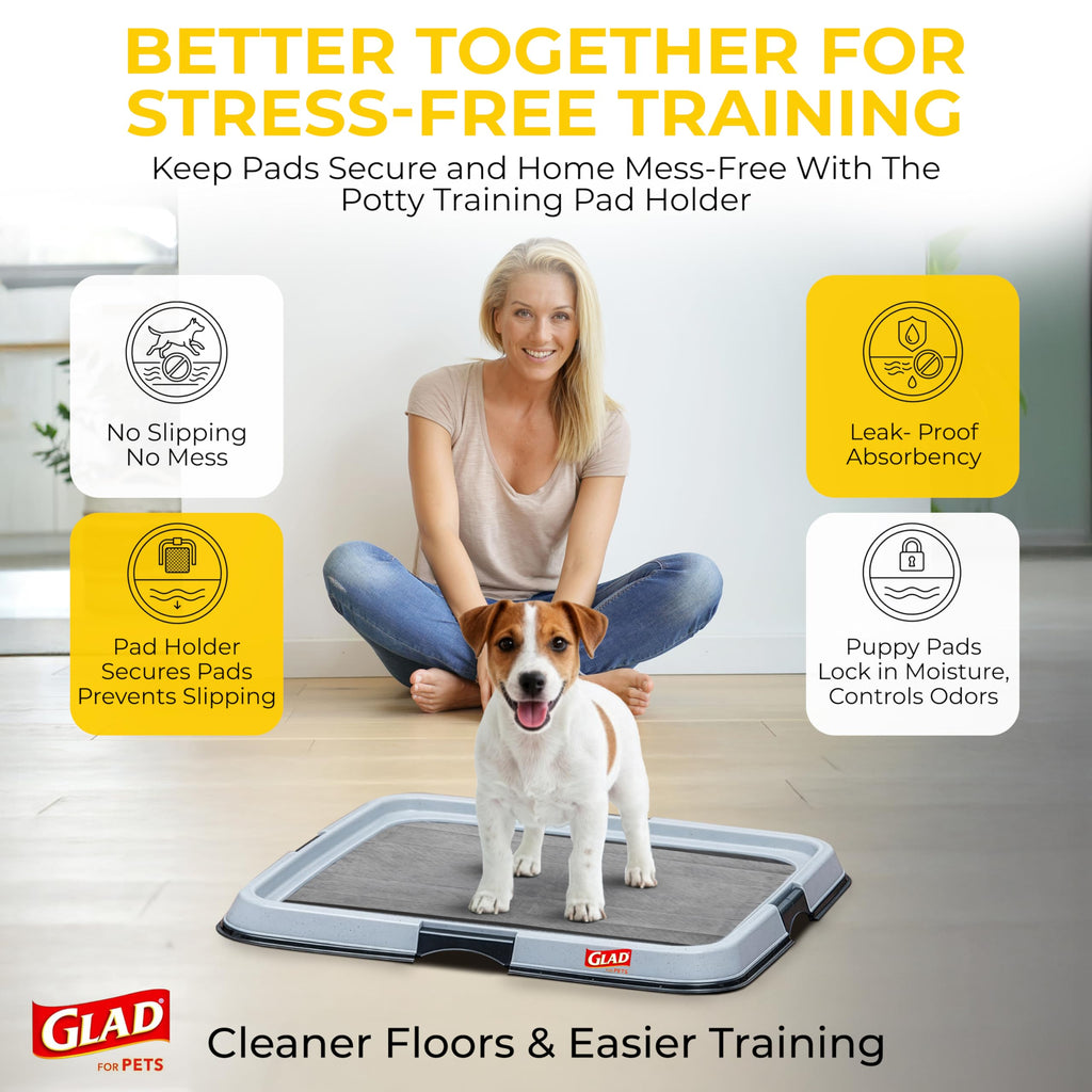 Glad for Pets, Activated Carbon Disposable - Dog Pee Pads, 100 Count Large