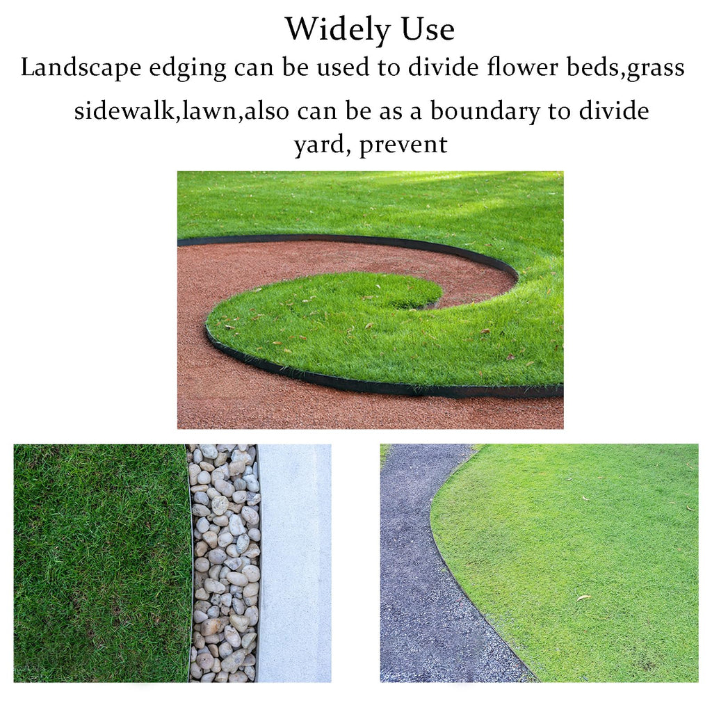 Landscape Edging 33FT, 4IN Tall Garden Edging Borders with 50pcs Stakes