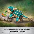 LEGO Jurassic World Baby Bumpy: Ankylosaurus Dinosaur Toy for Camp Cretaceous Fans and Kids Aged 7 Plus, Fun Build-a-Dinosaur Jurassic Park Toy for Boys and Girls, Animal Toy Playset, 76962