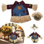 HALSHI Scarecrow Porch Goose Outfits for 23 Inch Lawn Statue, Costume for Plastic/Cement Goose Statue, Seasonal Fall Sculpture Clothes for Garden Yard Patio Party Decoration