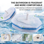 LufamlyGo Upgraded 60pcs Toilet Wand Refills fits Clorox Toilet Wand, Thickened Cleaning Layer, Won’t Fall Apart, Disposable Bathroom Cleaning Scrub Pads with Fresh Scent, for Home & Commercial Use
