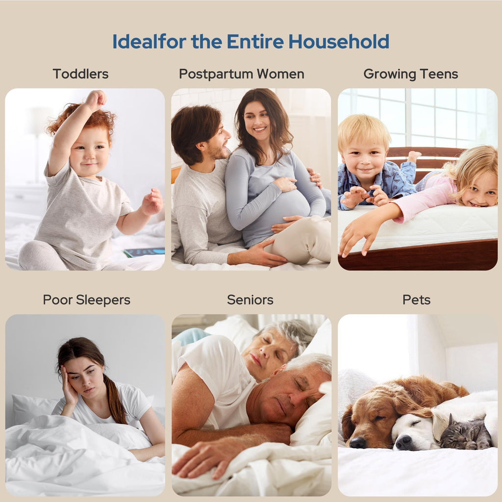 BEDLORE Waterproof Mattress Protector, Full Size Mattress Pad