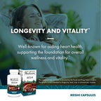 Host Defense Reishi Capsules - Heart & Immune Health Support Supplement - Mushroom Supplement to Support Energy & Vitality - Reishi Supplement to Aid Overall Well-Being - 120 Capsules