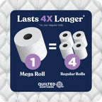 Quilted Northern Ultra Plush Toilet Paper, 32 Mega Rolls = 128 Regular Rolls, 3X Thicker*, 3 Ply Soft Toilet Tissue