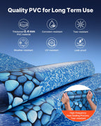VEVOR 18-ft Round Above Ground Pool Liner, Overlap Pool Liners, Thickend Upgraded Gauge Vinyl, 48-to-54inch Wall Height, Designed for Steel Sided Above-Ground Swimming Pools