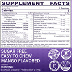 Glucosamine Chondroitin Gummies, Sugar Free Glucosamine Chondroitin MSM Supplement, Extra Strength with Boswellia Turmeric, Hydrolyzed Collagen & Hyaluronic Acid, Bone Health for Men & Women, 60 Cts