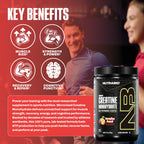 NutraBio Pure Micronized Creatine Monohydrate Powder Supplement,Paradise Punch,(300g)-Supports Bulk Muscle Energy, Recovery, and Strength-HPLC Tested Creatine Powder Supplement for Men and Women