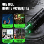 HITEKK High Power Green Laser Pointer | Tactical Long Range Green Laser Pointer | Single Press On/Off Tactical Lazer Pointer | Rechargeable Lazer Pointer and Carrying Case