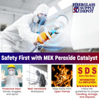 Fiberglass Supply Depot Clear Mek Peroxide Catalyst Hardener 4oz Bottle