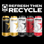 Rockstar Punched Energy Drink, Fruit Punch, 16 Fl Oz (Pack of 12) (Packaging May Vary)