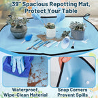 ANPHSIN 20pcs Small Gardening Tools Gifts for Women Beginners, Blue