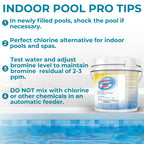 1 Inch Bromine Tablets | Brominating Chemical Sanitizer for Spas, Hot Tubs or Indoor Pools - Low Odor, Less Irritation, Pre-Stabilized, Long-Lasting, Chlorine Alternative - 8 lbs