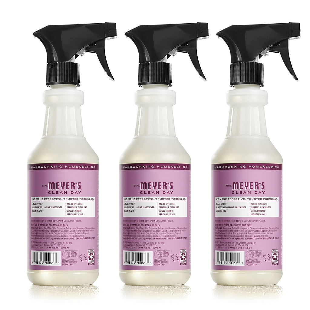 Mrs. MEYER'S CLEAN DAY All-Purpose Cleaner Spray,Peony,16 fl. oz,(Pack of 6)