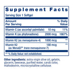 Life Extension Super K, Vitamin K1, Vitamin K2 mk-7, Vitamin K2 mk-4, Heart Health, arterial Health, Calcium Balance, 3-Month Supply, Gluten-Free, 1 Daily, Non-GMO, 90 softgels