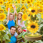 Touloube Sunflower Gifts for Women, Enchanted LED Sunflower Lamp, Unique Artificial Flowers in Glass Dome, Present for Christmas,Birthday, Anniversary, Wedding,Mother's Day for Wife Mom Grandma