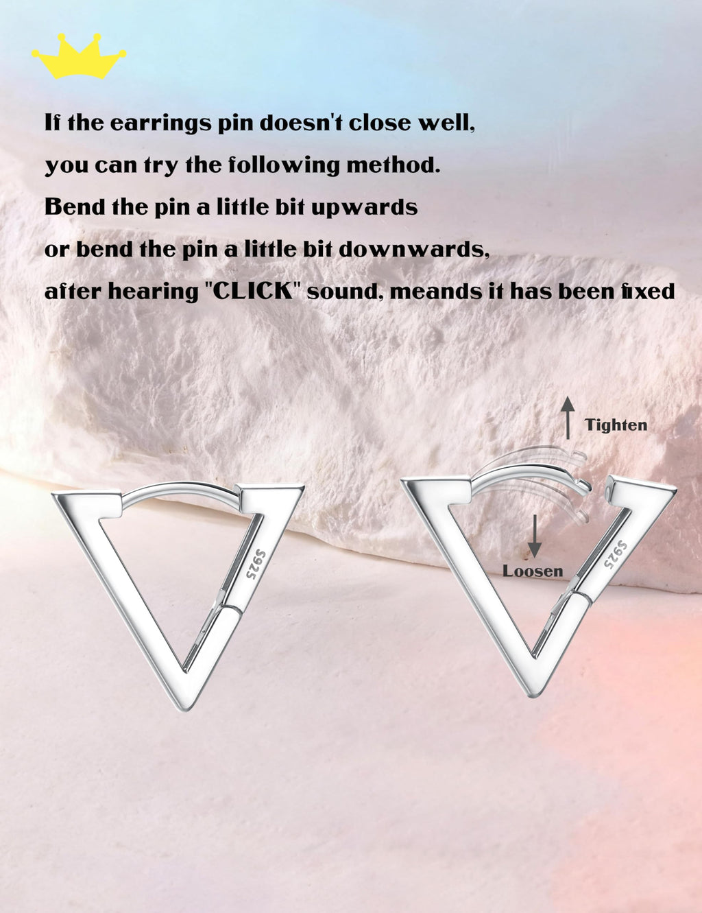 MILACOLATO Solid 925 Sterling Silver Small Huggie Hoop Earrings for Women