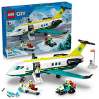 LEGO City Emergency Air Ambulance Airplane Building Toy for Kids - Pretend Play Rescue Airplane Model for Boys & Girls, Ages 6+ - Building Blocks W/Hero Minifigures - Gift Idea for Birthdays - 60465