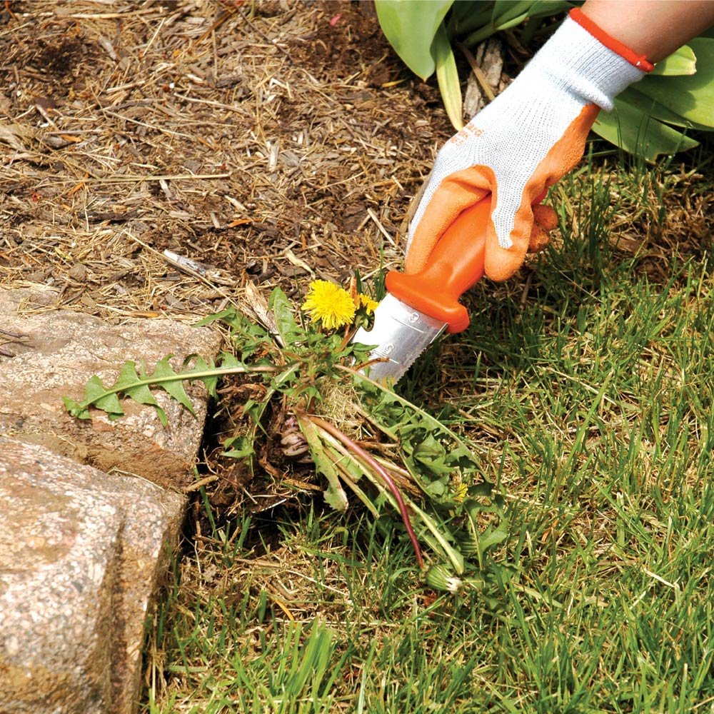 A.M. Leonard Deluxe Soil Knife, Orange – Hori Hori with 6-Inch SS Blade