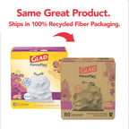 Glad ForceFlex Tall Kitchen Trash Bags, 13 Gallon, Gain Moonlight Breeze, 110 Ct (Package May Vary)