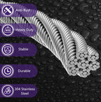 AFences 1/8" Wire Rope | 165FT Stainless Steel Cable with Cable Cutter | 7x7 Strand Core for Railing, Hanging, Garden Wire