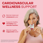 Healthycell Heart & Vascular Health Daily Liquid Supplement - Cardiovascular Support with Beet Root Powder, Resveratrol, CoQ10, Omega-3 & Vitamin K - 30 Gel Packs
