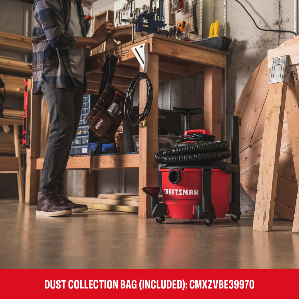 CRAFTSMAN CMXEVBE17584 6 Gallon 3.5 Peak HP Wet Dry Shop Vacuum