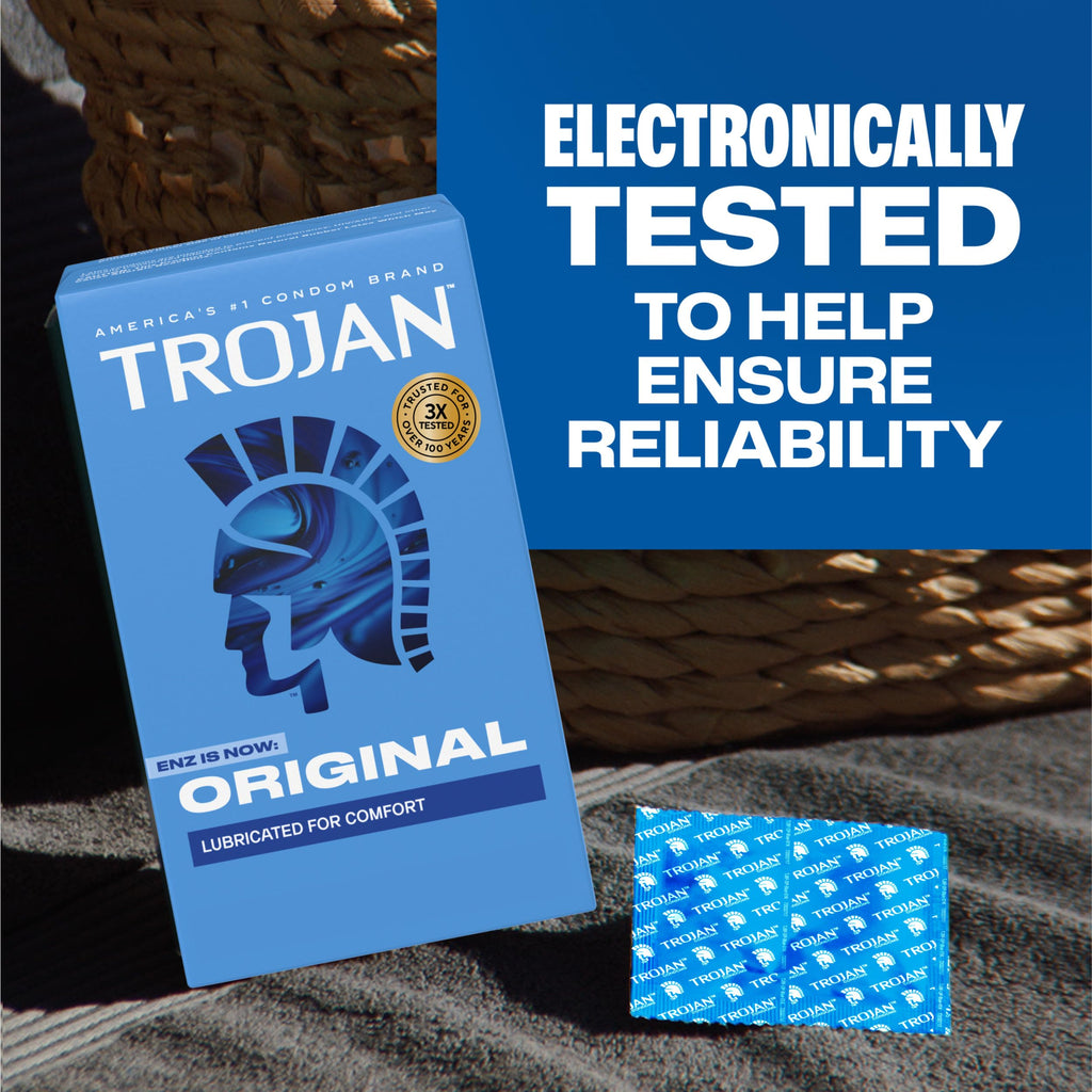 Trojan Original Latex Lubricated Condoms for Men, 36 Count