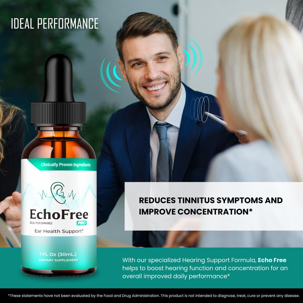 Echo Free Tinnitus Drops, Echo Free Tinnitus Relief for Ringing Ears, EchoFree Ear Health Support Supplement Liquid Drops All Natural for Healthy Ringing Ear Advanced Formula EchoFree Reviews (2 Pack)