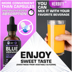 HERBIFY Blue Vervain Drops – Verbena Tincture – Vervain Supplement for Mood & Balance – Vervain Liquid Extract – Verbena Hastata (30 Days Supply) 2 Fl Oz Made in USA