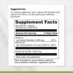 DAVINCI Labs ADK - Helps Support Bone, Heart & Immune Health - Dietary Supplement with Vitamins A, D3 & K2 (as MK-7) - Vegetarian, Gluten Free & Soy Free - 30 Capsules