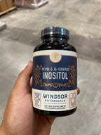 WINDSOR BOTANICALS Myo-Inositol & D-Chiro Inositol 40:1 Ratio - Inositol Supplements with Maca Root & Ashwagandha - 120 Vegan Capsules