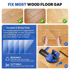 Floor Gap Fixer Tool Heavy Duty 45°Striking Surface Floor Gap Repair Tool Made of Iron & Enhanced Suction Cup with Slot Cutter and 5pcs Sticky Pads for Fixer Laminate/Vinyl Flooring Tools