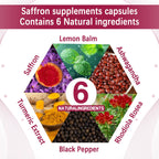 Yalei Saffron Extract Supplements 88.5mg,240 Softgels, 4 Month Supply- Boost Energy & Mood, Support Eye & Heart Health- Vegan, Gluten Free