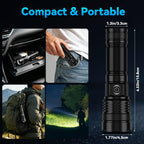 BESTSUN Rechargeable Flashlights 1000 High Lumens 2 Pack, Super Bright Tactical Flashlight 3 Modes with Power Display, Waterproof Zoomable LED Flash Light for Home Emergencies Camping Hiking