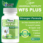 America Medic & Science WFS Plus Fertility Supplements for Women (90 Capsules) Supports Ovulatory Health | Natural Preconception Vitamins, Reproductive Aid, with D-Chiro Inositol, DHA |15-Day Supply.