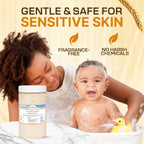 Dirty Treasures Colloidal Oatmeal Bath | Eczema & Itchy Skin Relief | Baby-Safe, 100% Natural, Fragrance-Free | 1 lb (16oz)