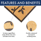 NoTrax, Bird on Branch, Rubber-Backed Natural Coir Doormat