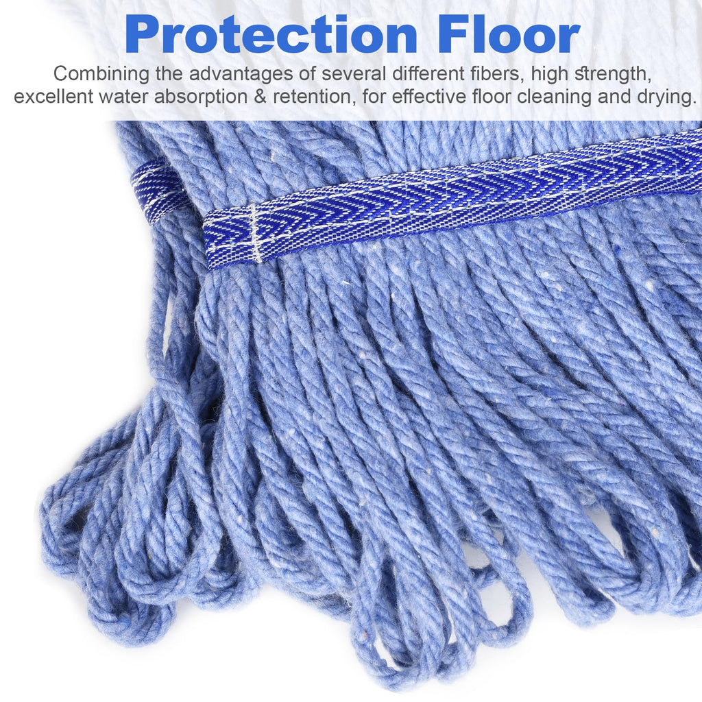 HiBaby 4 Pack Commercial Mop Head Replacement Heavy Duty Mop Head Replace