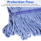 HiBaby 4 Pack Commercial Mop Head Replacement Heavy Duty Mop Head Replace
