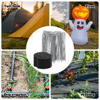 250 Packs Garden Stakes Staples 6 inch Landscape Fabric Pins Lawn 150Pcs U Shaped Galvanized Staples Ground Stakes Landscaping Pins and Plastic Fixing Gasket for Irrigation Hoses Plant Cover