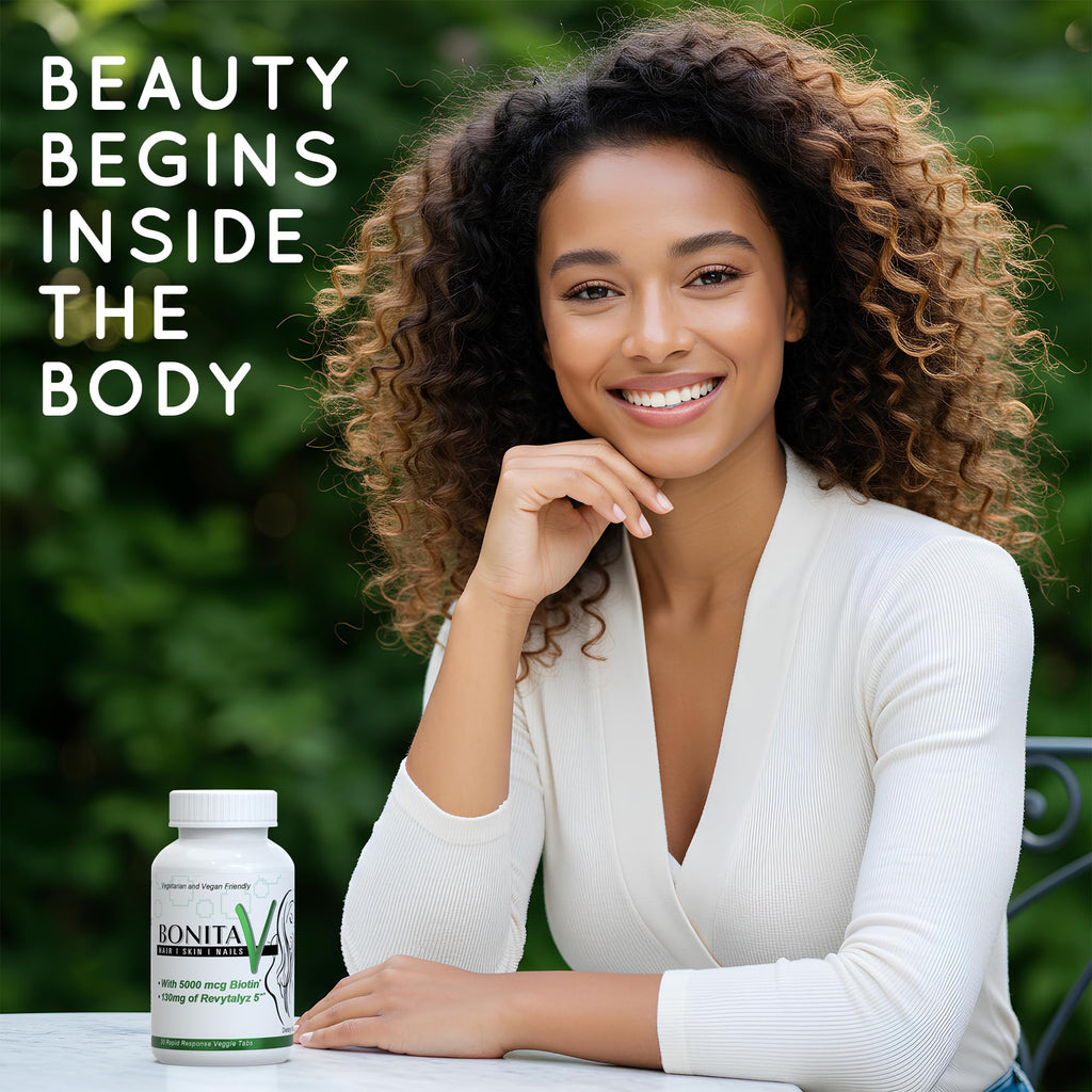 Essential Source Biotin (Biotina Vitaminas) - Hair Skin Nails Vitamins for Women & Men - 5000 mcg - Hair Growth Support Supplements - 30 Tablets - with Revytalyz 5, Vitamin A, C, B12 - Made in USA