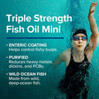 GNC Triple Strength Fish Oil Mini Omega 3 Supplement, 1000mg EPA and DHA, Supports Heart, Brain, Skin, Eye and Joint Health, 240 Mini Softgels