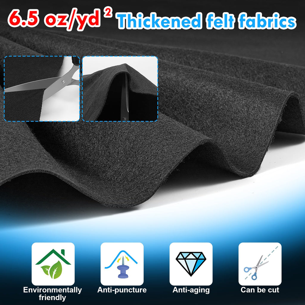 Svepndic 12ft Thickened Round Pool Liner Pad for Above Ground Swimming Pools,Swimming Pool Ground Cloth Above Ground Pool Mat Under Pool Floor Padding,Pool Equipment Pad