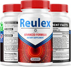 Reulex Capsules - Reulex Capsulas Advanced Formula Premium All Natural Pills, Daily Support Maximum Strength for Overall Health & Wellness Pastillas Reviews, 60 Capsules for 1 Month